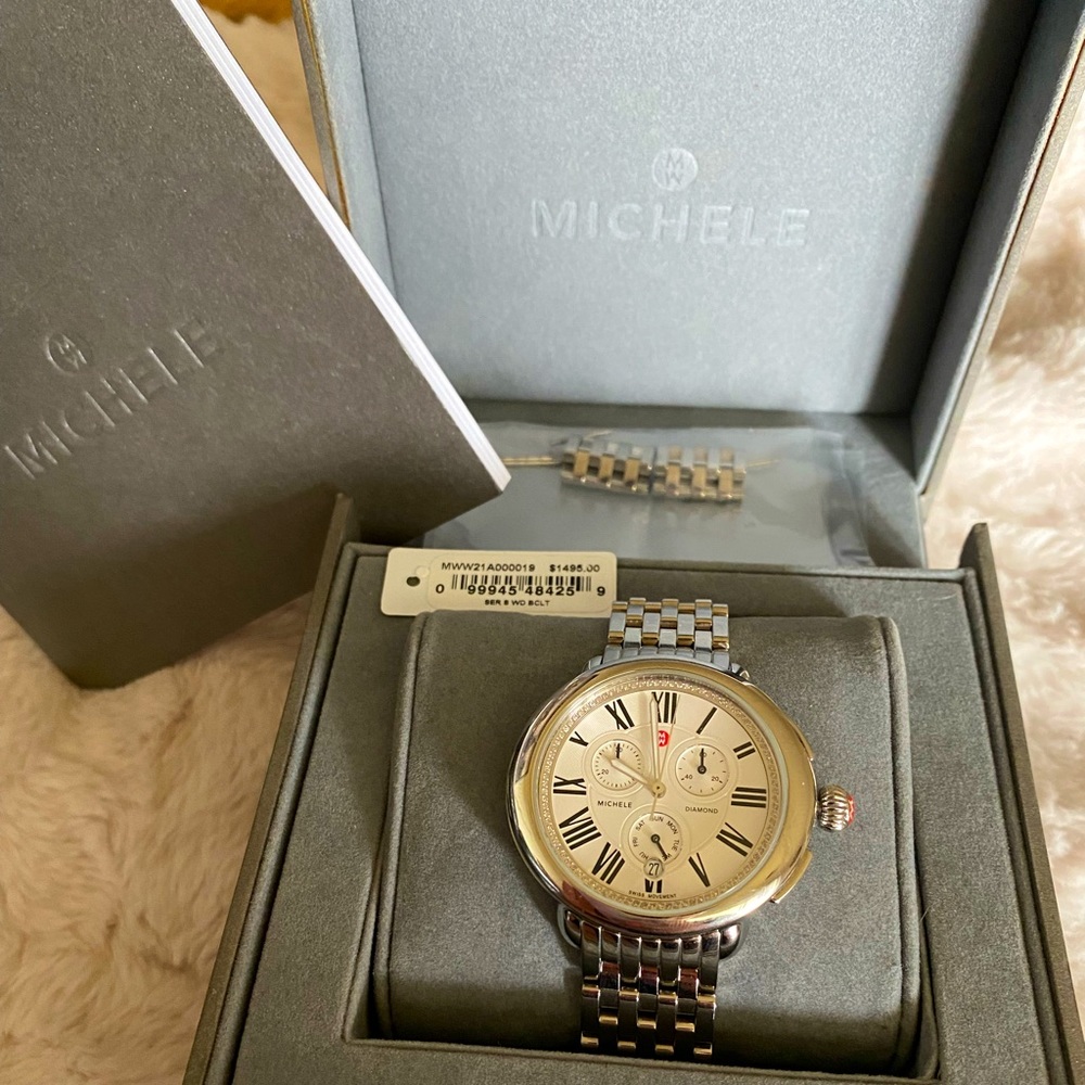 Michele Silver Watch